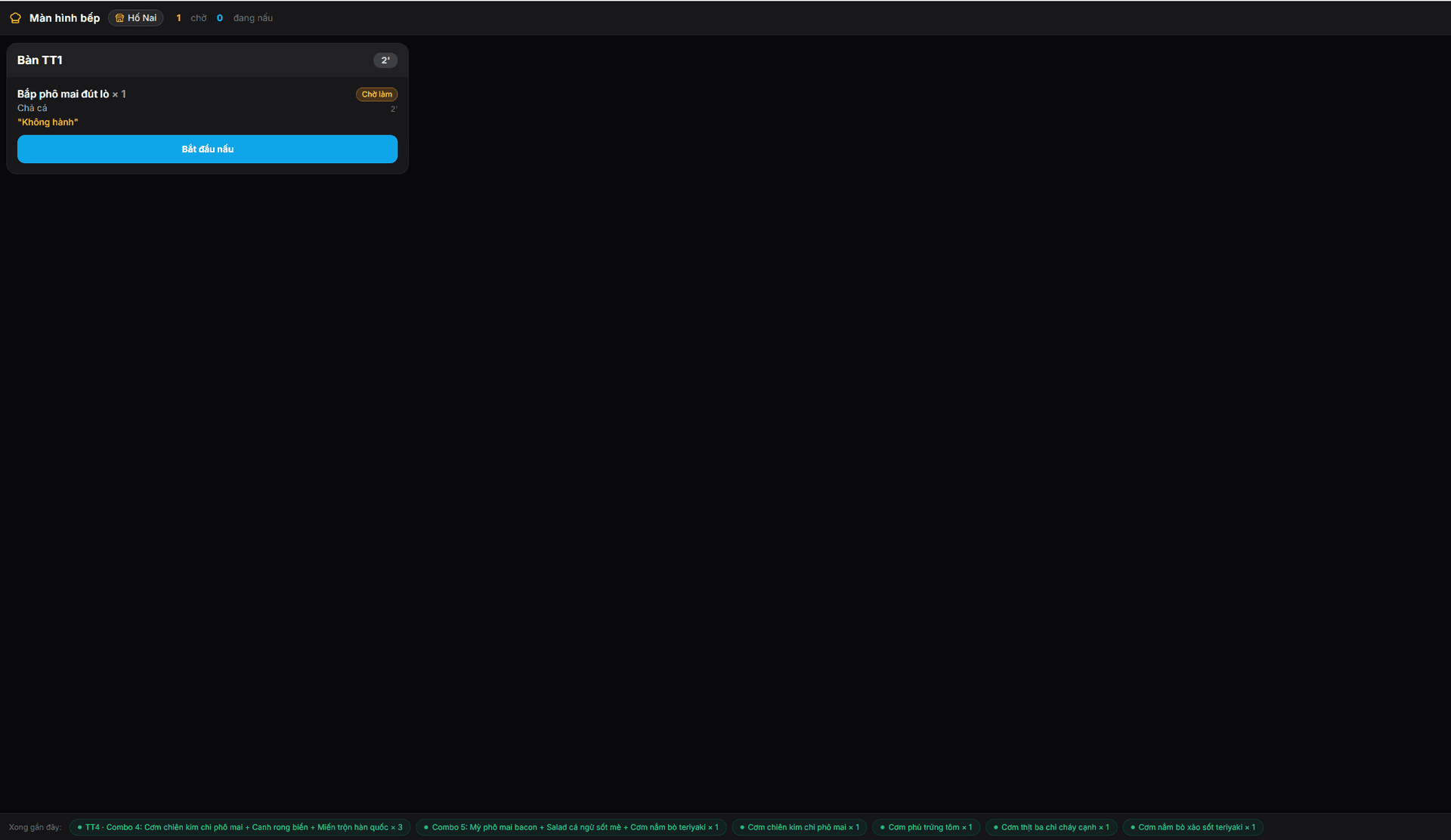 Màn hình gọi món tại bàn và màn hình bếp nhận món - 2